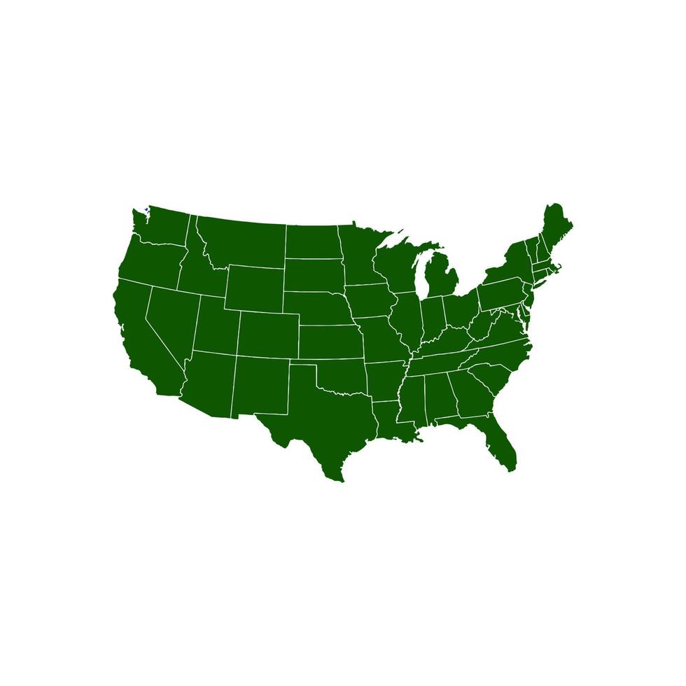 Amerikas förenta stater. karta usa. karta usa land karta vektor design. Förenta staterna land designillustration.