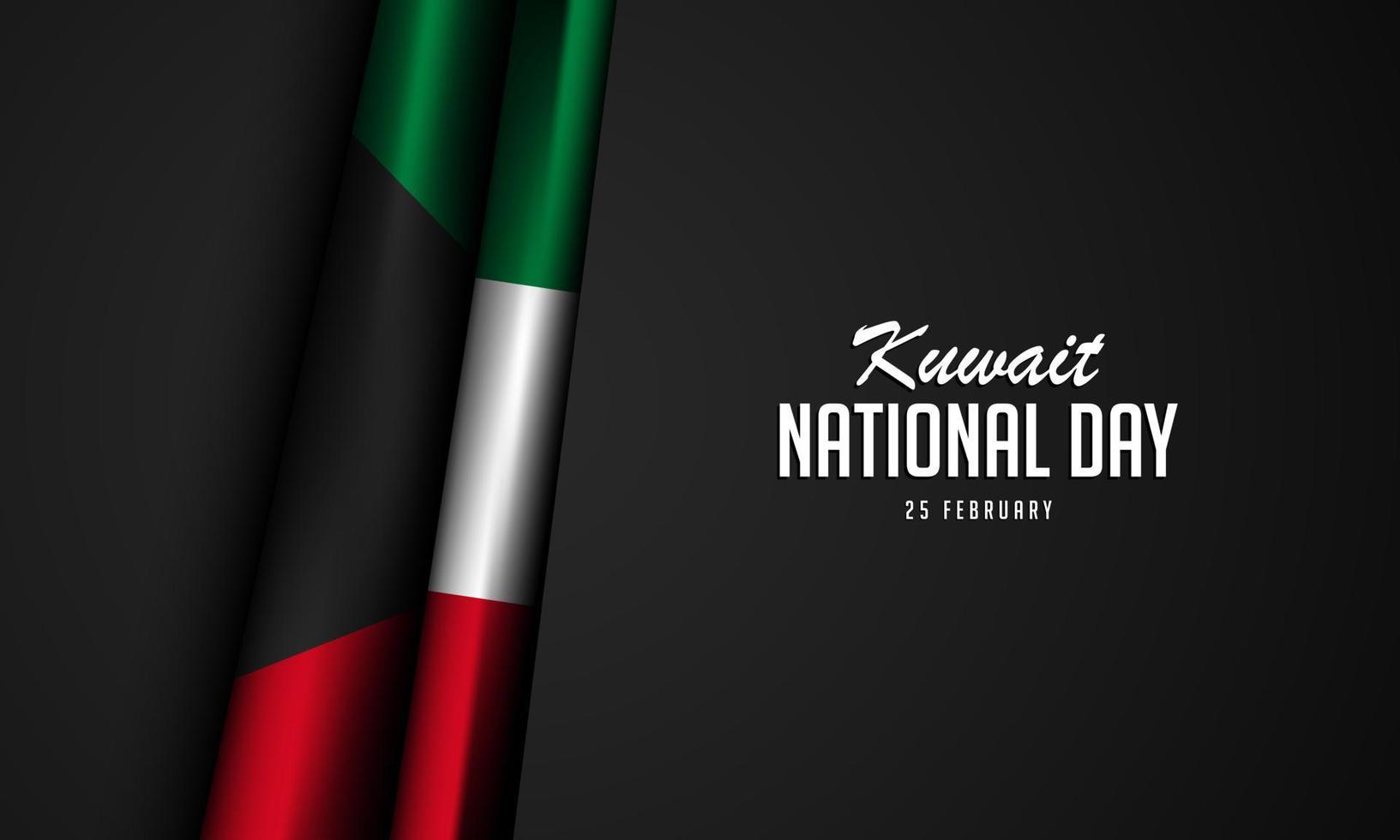 bakgrund för kuwait nationaldag. vektor