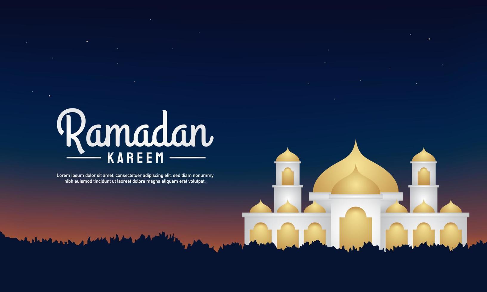 ramadan kareem bakgrundsdesign. vektor