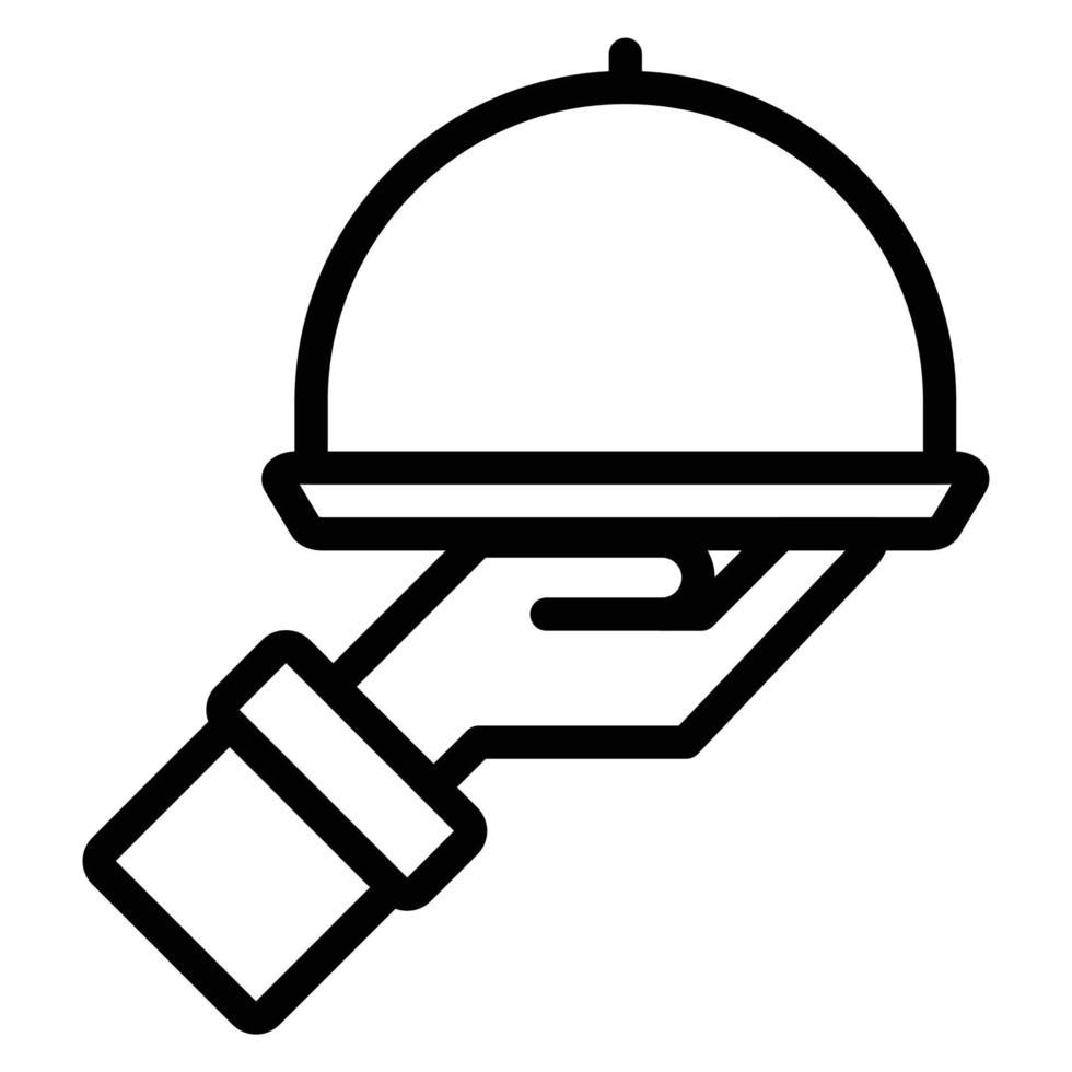 einfaches Restaurant-Symbol vektor