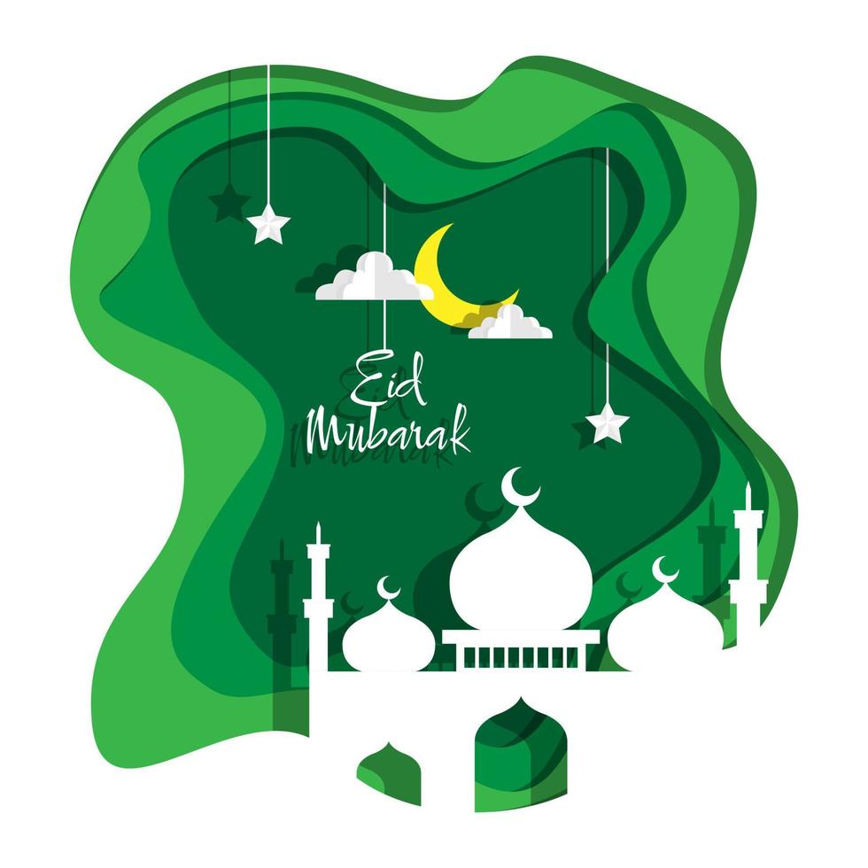 Ramadan Papier schneiden Kunstdesign. geeignet für Ramadan-Produkte vektor