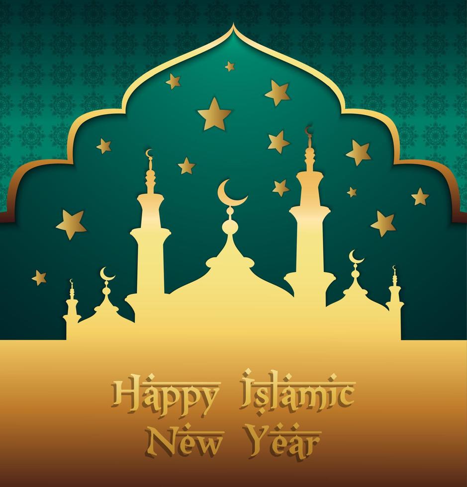 gott islamiskt nytt år vektor