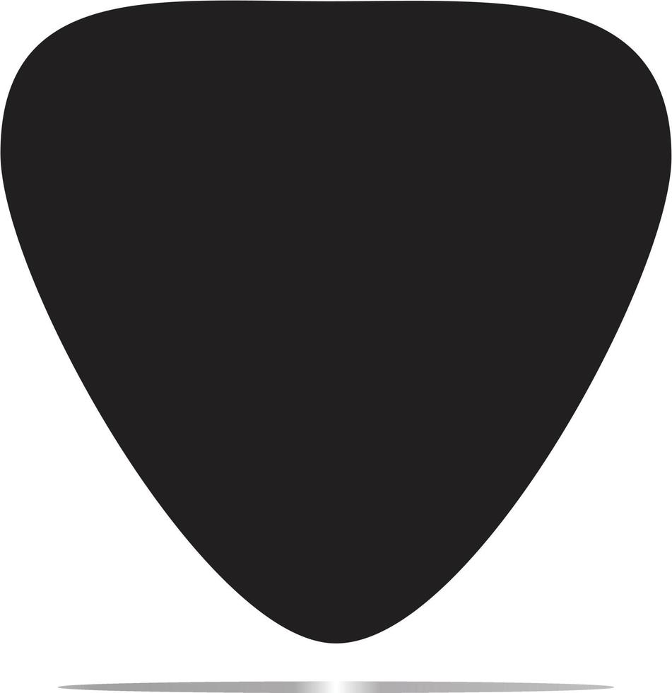 Gitarren-Pick-Symbol. Plektrum-Symbol. vektor