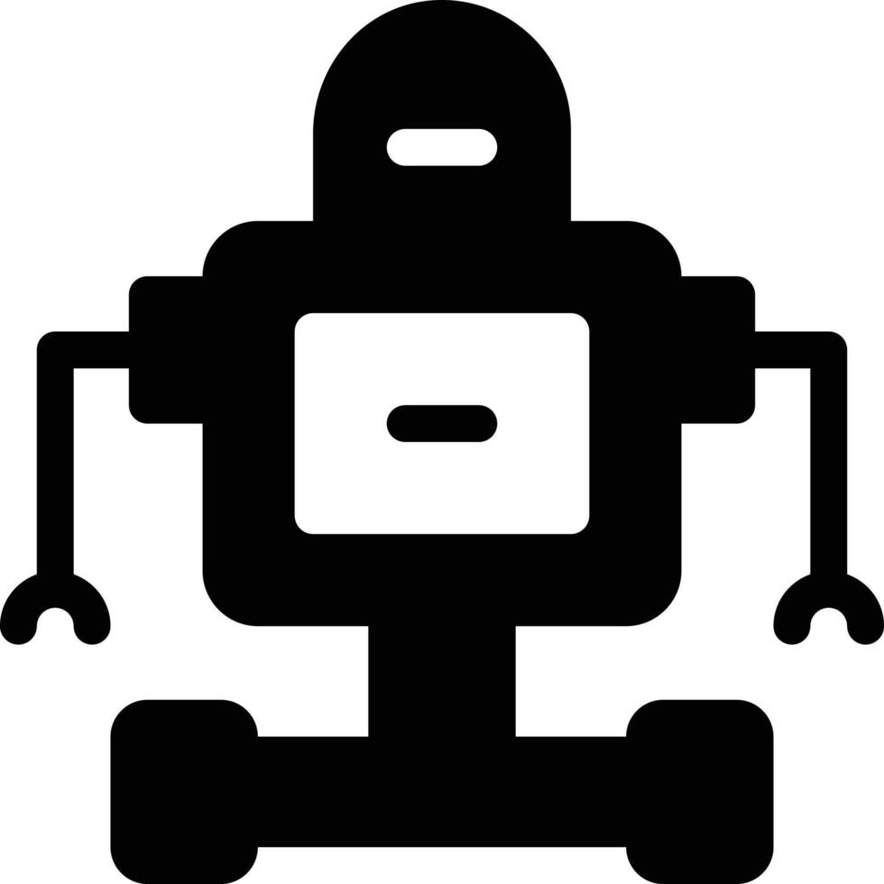 Robotik-Vektorillustration auf einem Hintergrund. Premium-Qualitätssymbole. Vektorsymbole für Konzept und Grafikdesign. vektor