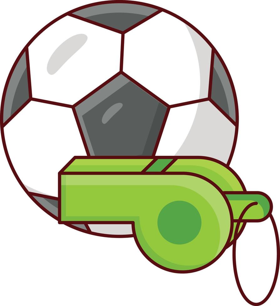 fußballvektorillustration auf einem hintergrund. hochwertige symbole. Vektorsymbole für Konzept und Grafikdesign. vektor