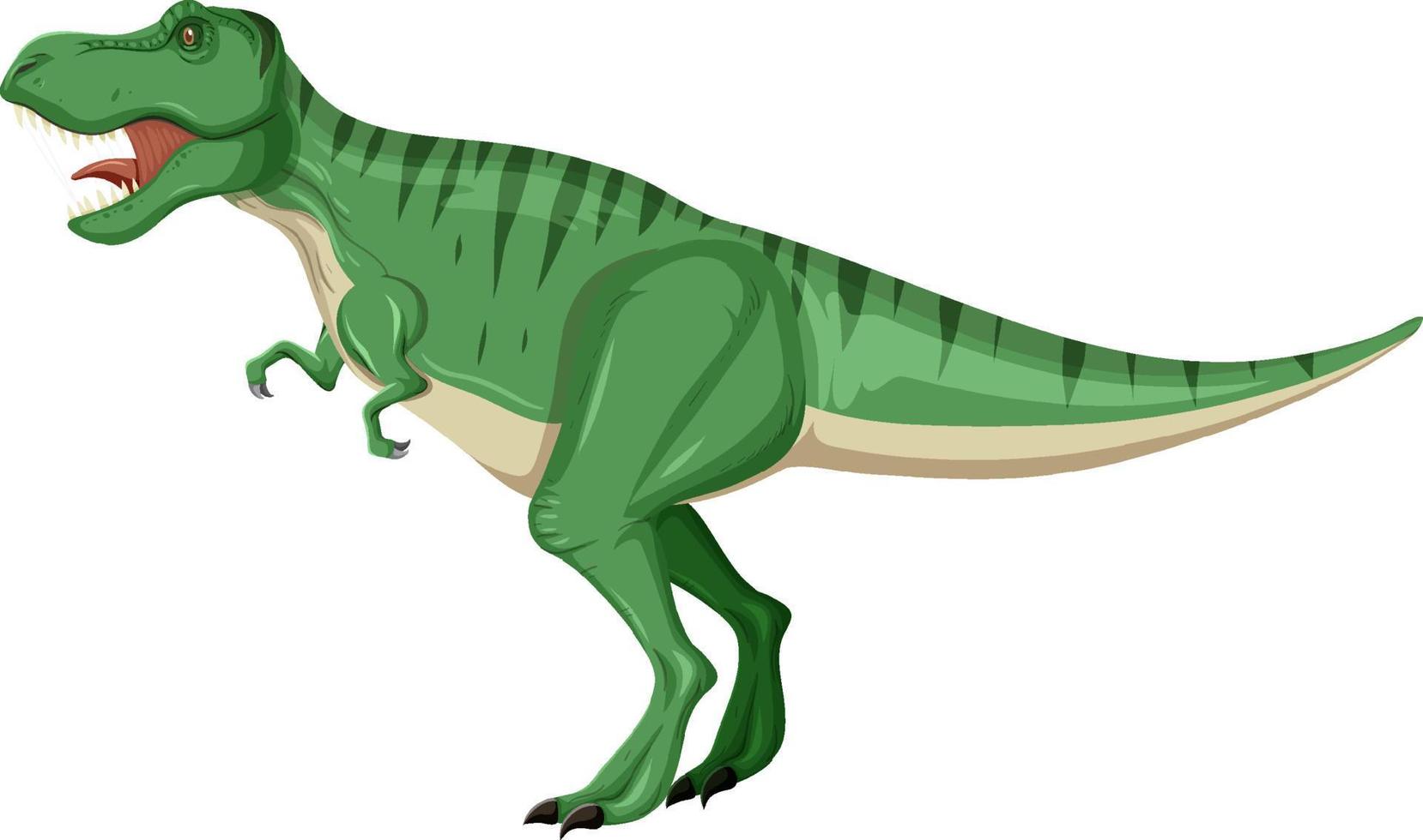 Tyrannosaurus rex Dinosaurier auf weißem Hintergrund vektor