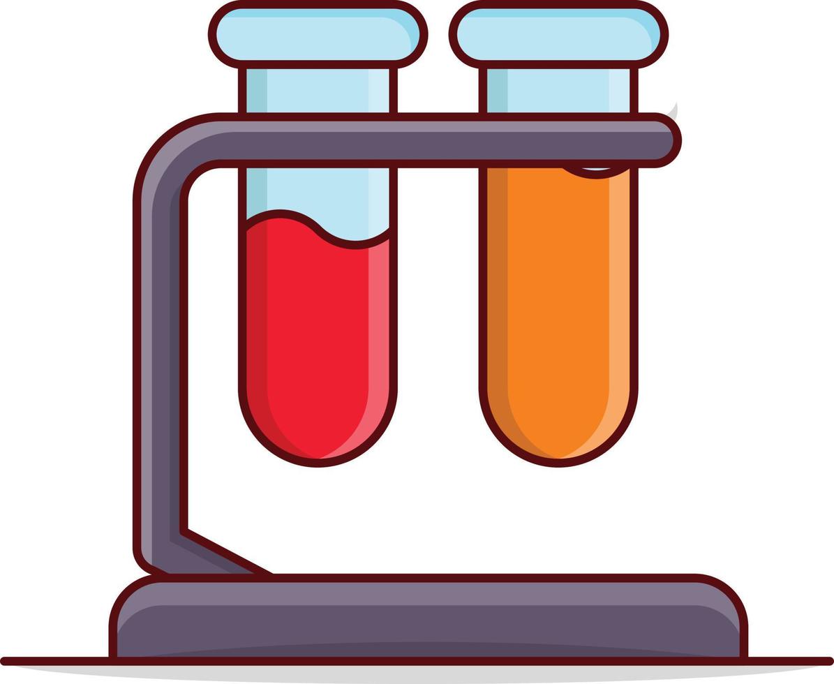 Reagenzglas-Vektorillustration auf einem Hintergrund. Premium-Qualitätssymbole. Vektorsymbole für Konzept und Grafikdesign. vektor