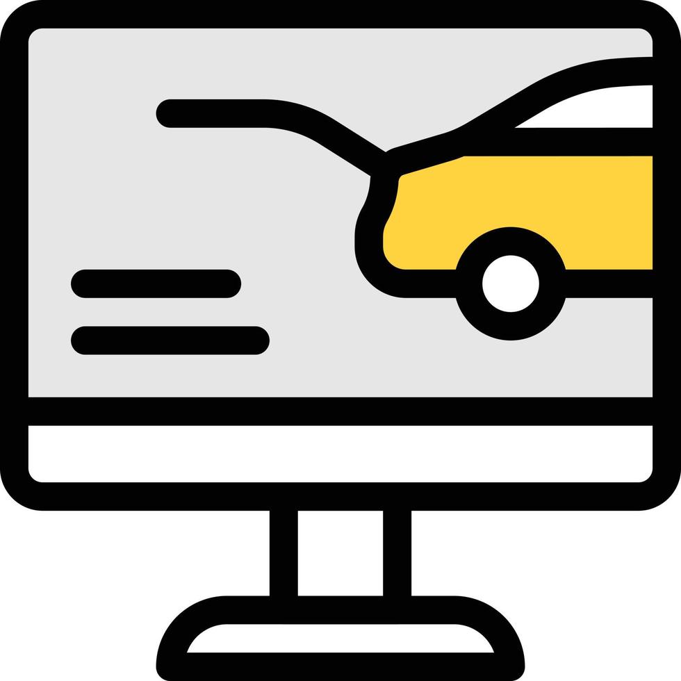 Auto-Vektor-Illustration auf einem Hintergrund. Premium-Qualitätssymbole. Vektorsymbole für Konzept und Grafikdesign. vektor