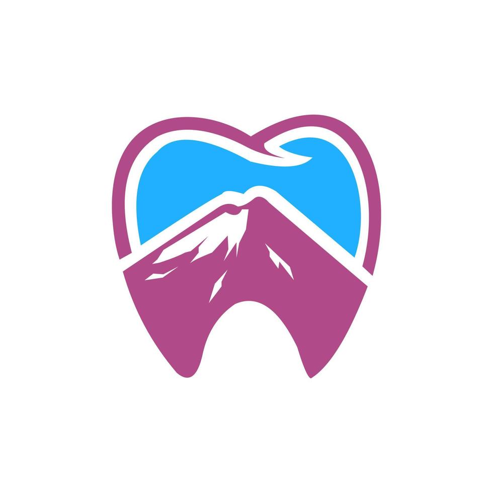 illustration logo dental für gesund vektor