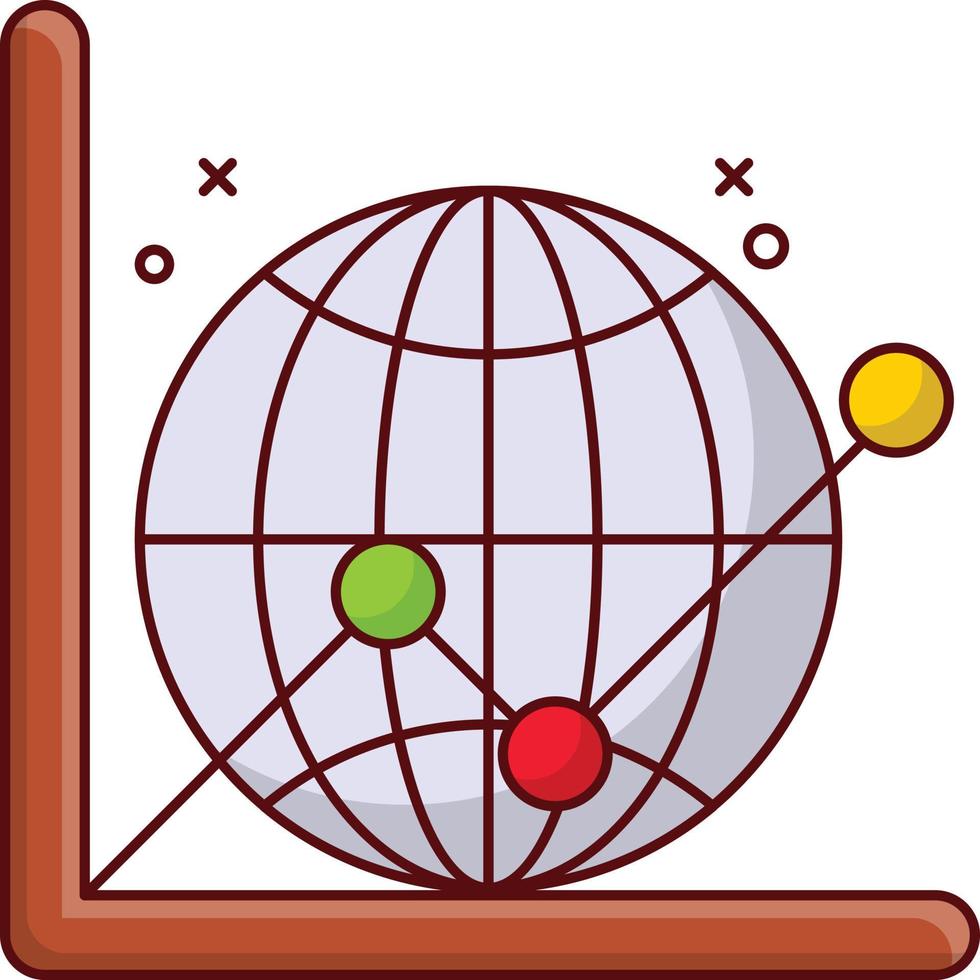 global graf vektorillustration på en background.premium kvalitetssymboler. vektor ikoner för koncept och grafisk design.