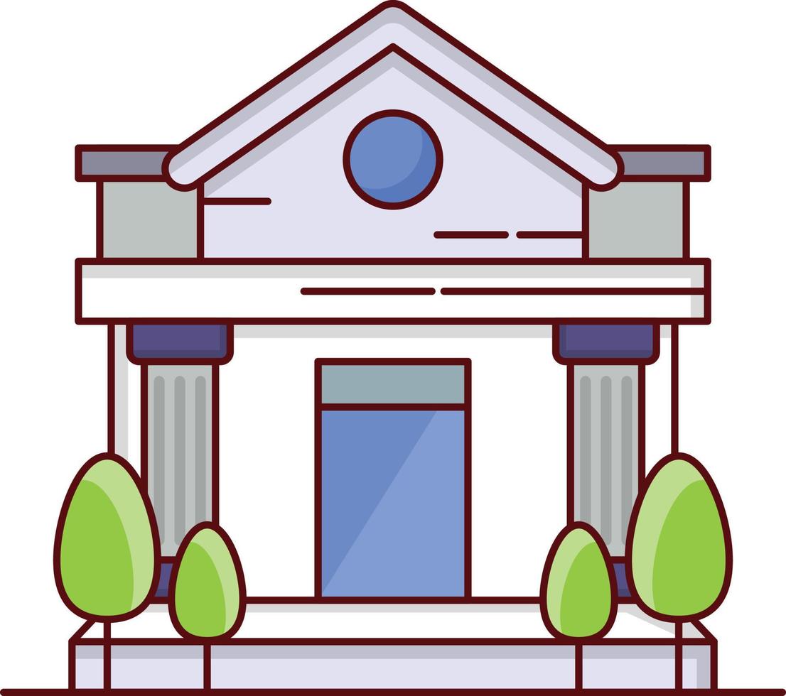 bankvektorillustration auf einem hintergrund. erstklassige qualitätssymbole. Vektorsymbole für Konzept und Grafikdesign. vektor