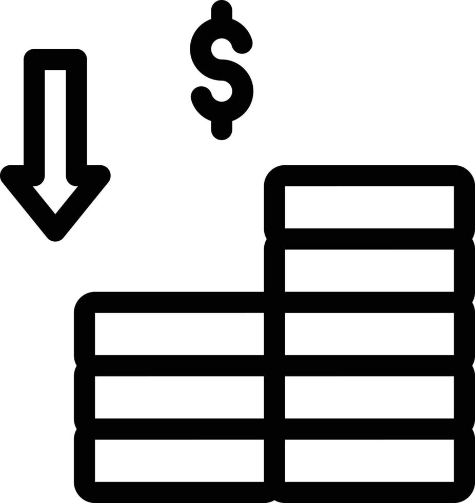 Finanzvektorillustration auf einem Hintergrund. Premium-Qualitätssymbole. Vektorsymbole für Konzept und Grafikdesign. vektor