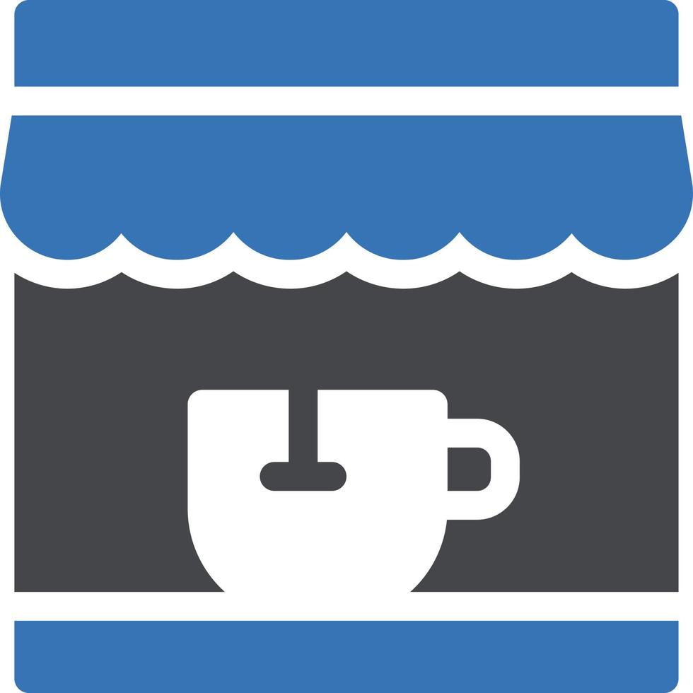 Café-Vektor-Illustration auf einem Hintergrund. Premium-Qualitätssymbole. Vektorsymbole für Konzept und Grafikdesign. vektor