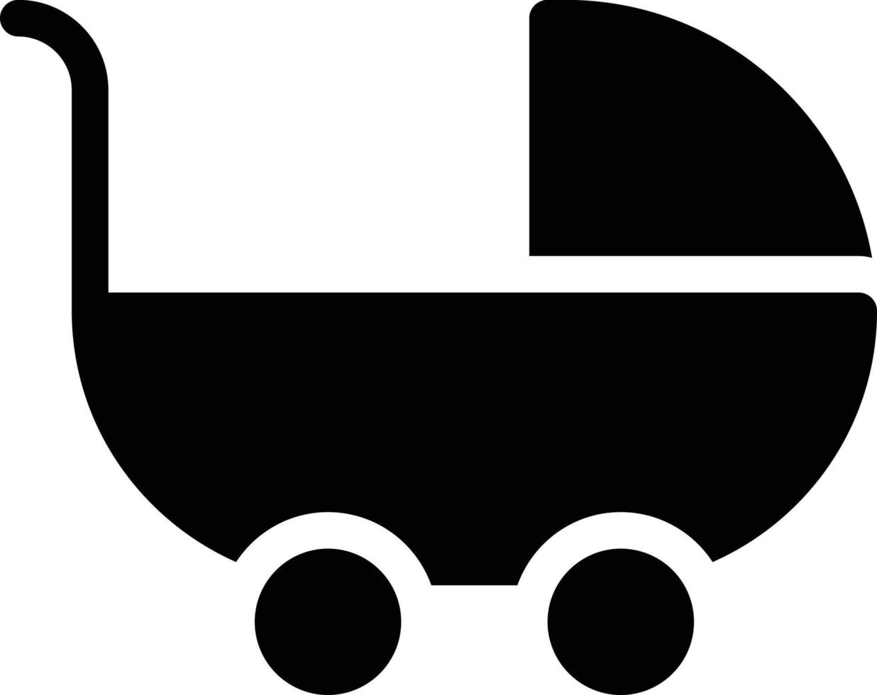 kinderwagen-vektorillustration auf einem hintergrund. hochwertige symbole. Vektorsymbole für Konzept und Grafikdesign. vektor