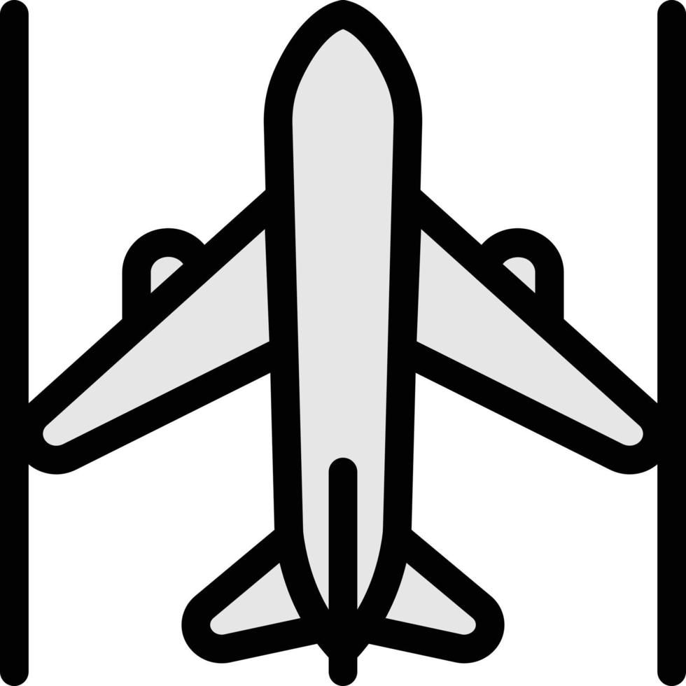 Flugzeug-Vektor-Illustration auf einem Hintergrund. Premium-Qualitätssymbole. Vektorsymbole für Konzept und Grafikdesign. vektor