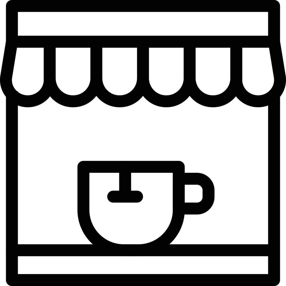 Café-Vektor-Illustration auf einem Hintergrund. Premium-Qualitätssymbole. Vektorsymbole für Konzept und Grafikdesign. vektor