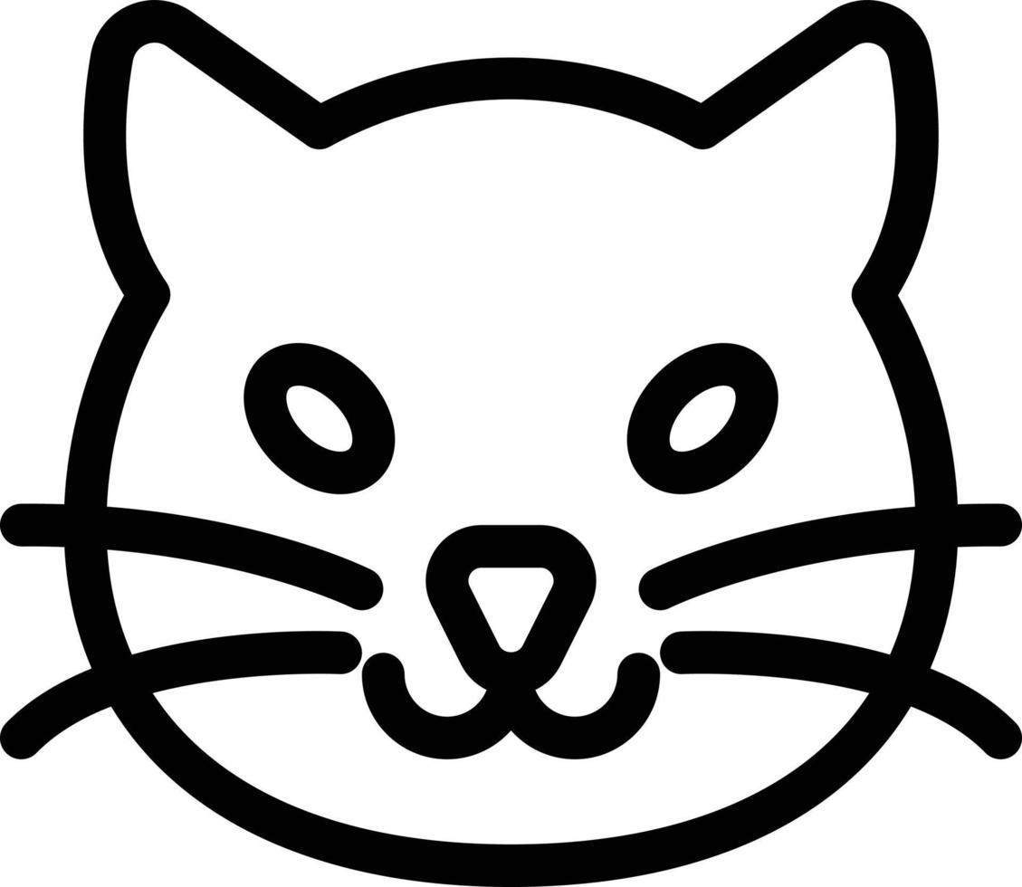 katt ansikte vektorillustration på en background.premium kvalitetssymboler. vektor ikoner för koncept och grafisk design.
