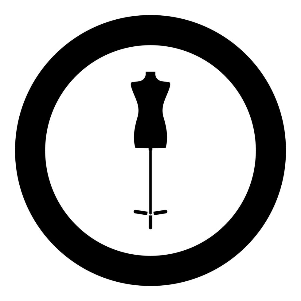 schwarzes Symbol für Modeständer vektor