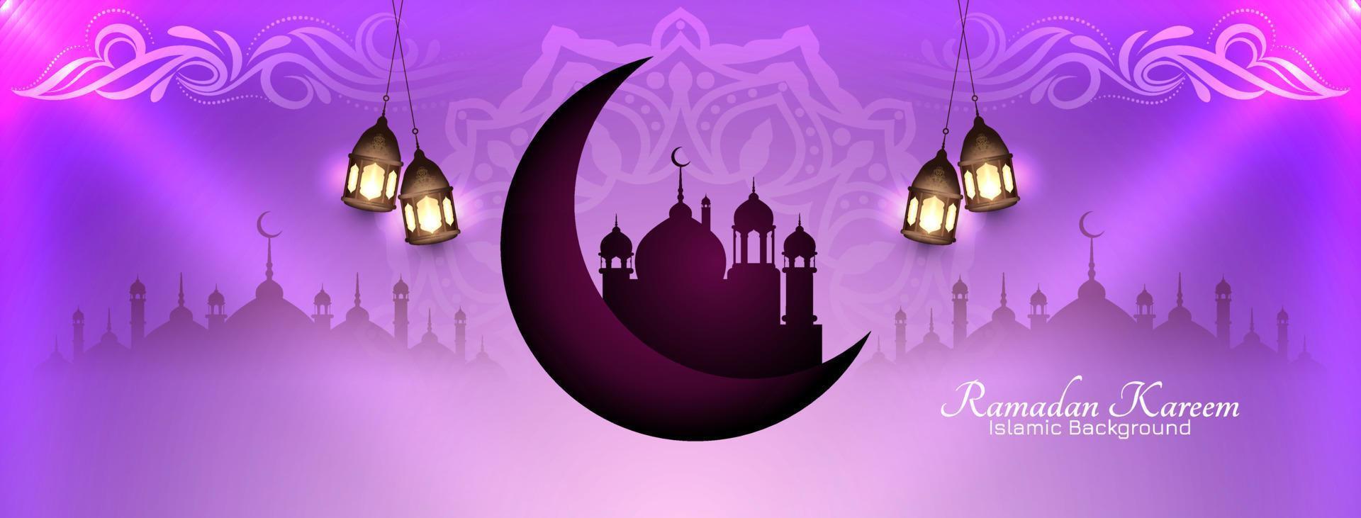 ramadan kareem islamisches fest feier kulturelles banner vektor