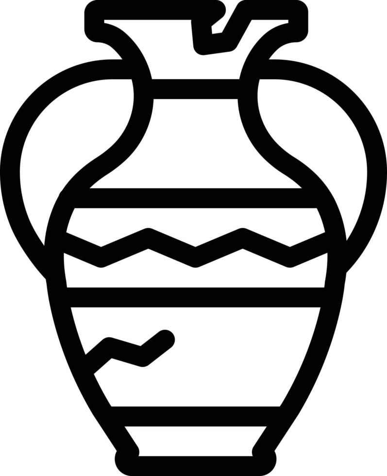 Vase-Vektor-Illustration auf einem Hintergrund. Premium-Qualitätssymbole. Vektorsymbole für Konzept und Grafikdesign. vektor