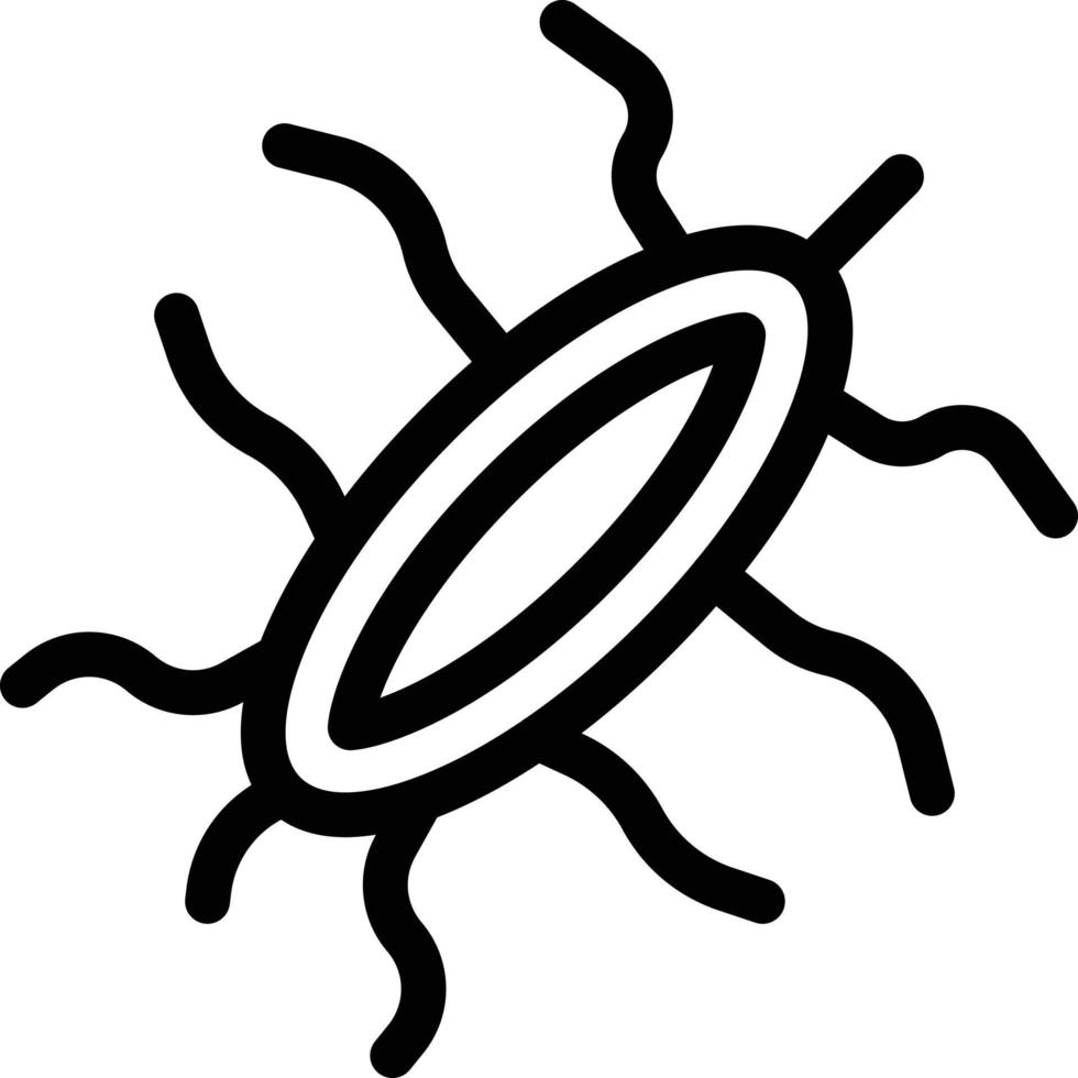 bakterienvektorillustration auf einem hintergrund. hochwertige symbole. Vektorsymbole für Konzept und Grafikdesign. vektor