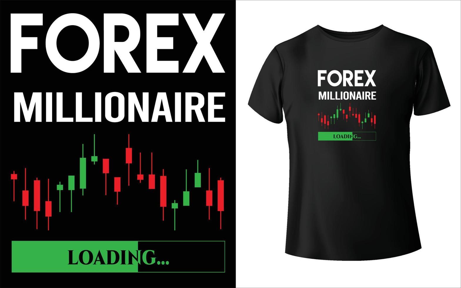 Forex-T-Shirt-Design, Forex-Vektor, Vektordesign, T-Shirt-Design vektor