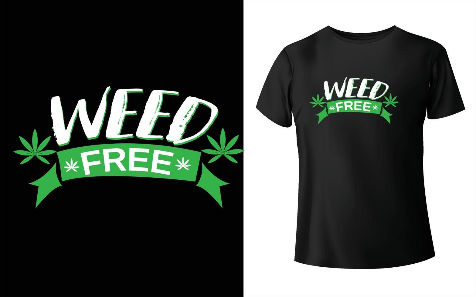 marijuana t-shirt design, marijuana vektor, marijuana blad. vektor