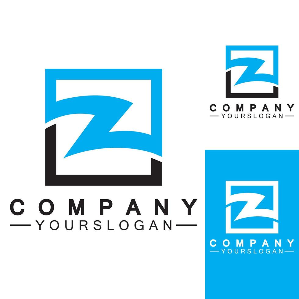 z-Buchstabe-Logo-Konzept.z-Buchstabe kreative Schriftarten Monogramm-Symbol-Symbol. vektor