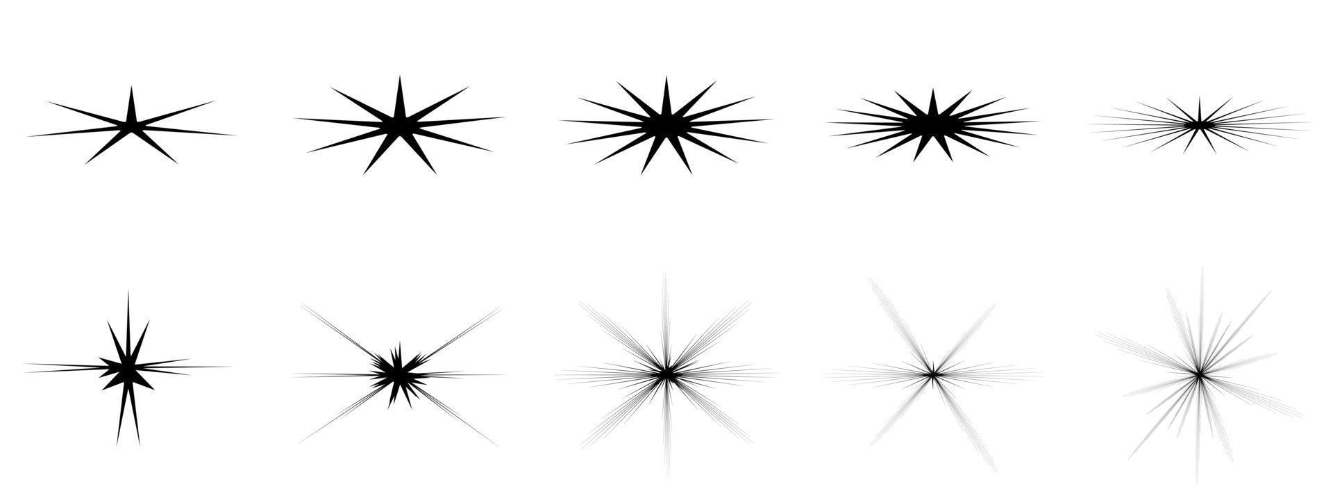 Boden der Symbolsterne platzen für dekorative abstrakte Hintergrundvektorillustration vektor