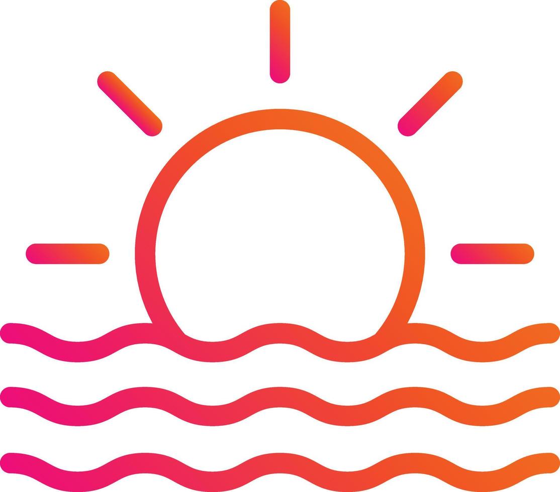 Sonnenaufgang-Vektor-Icon-Design-Illustration vektor