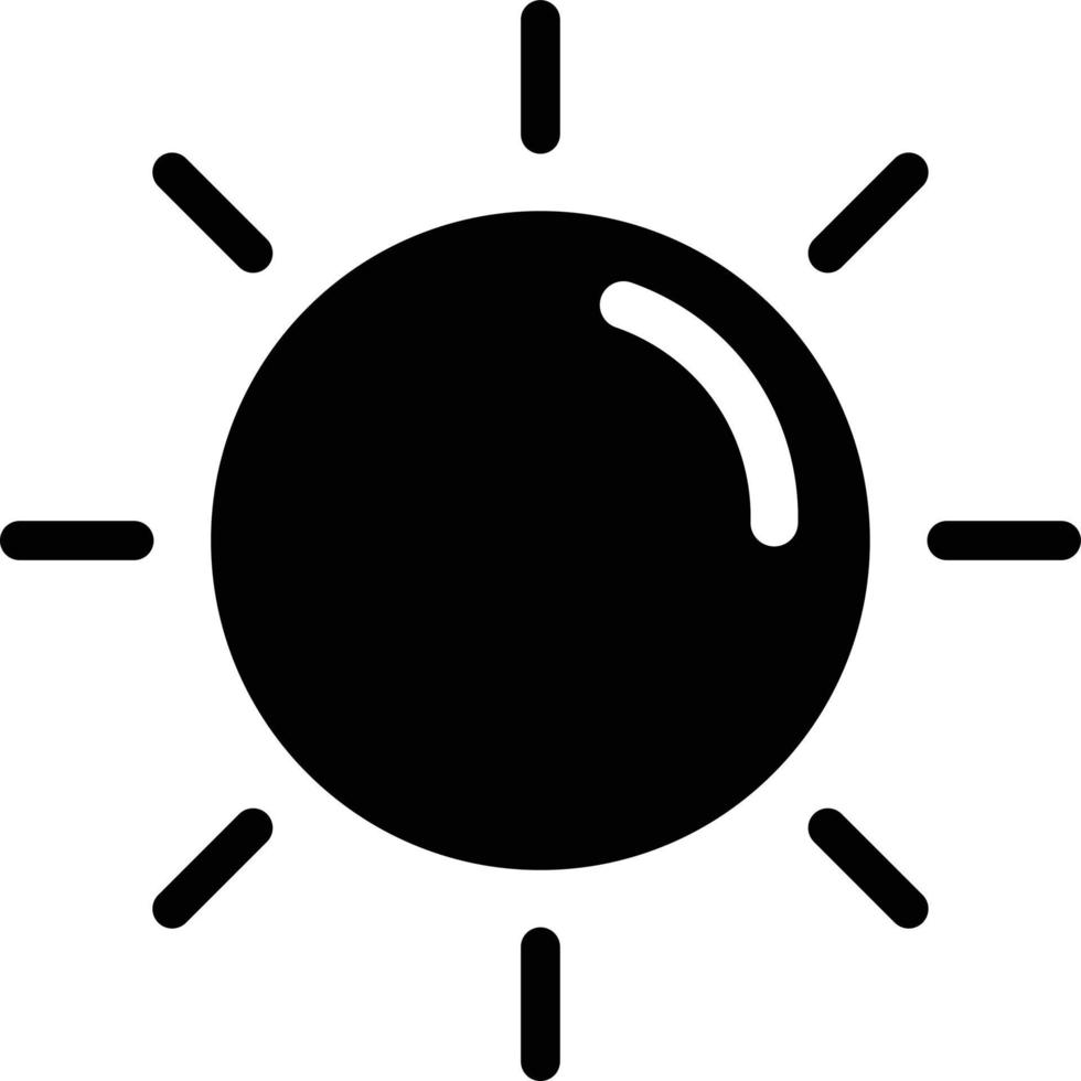 Sonne-Vektor-Icon-Design-Illustration vektor