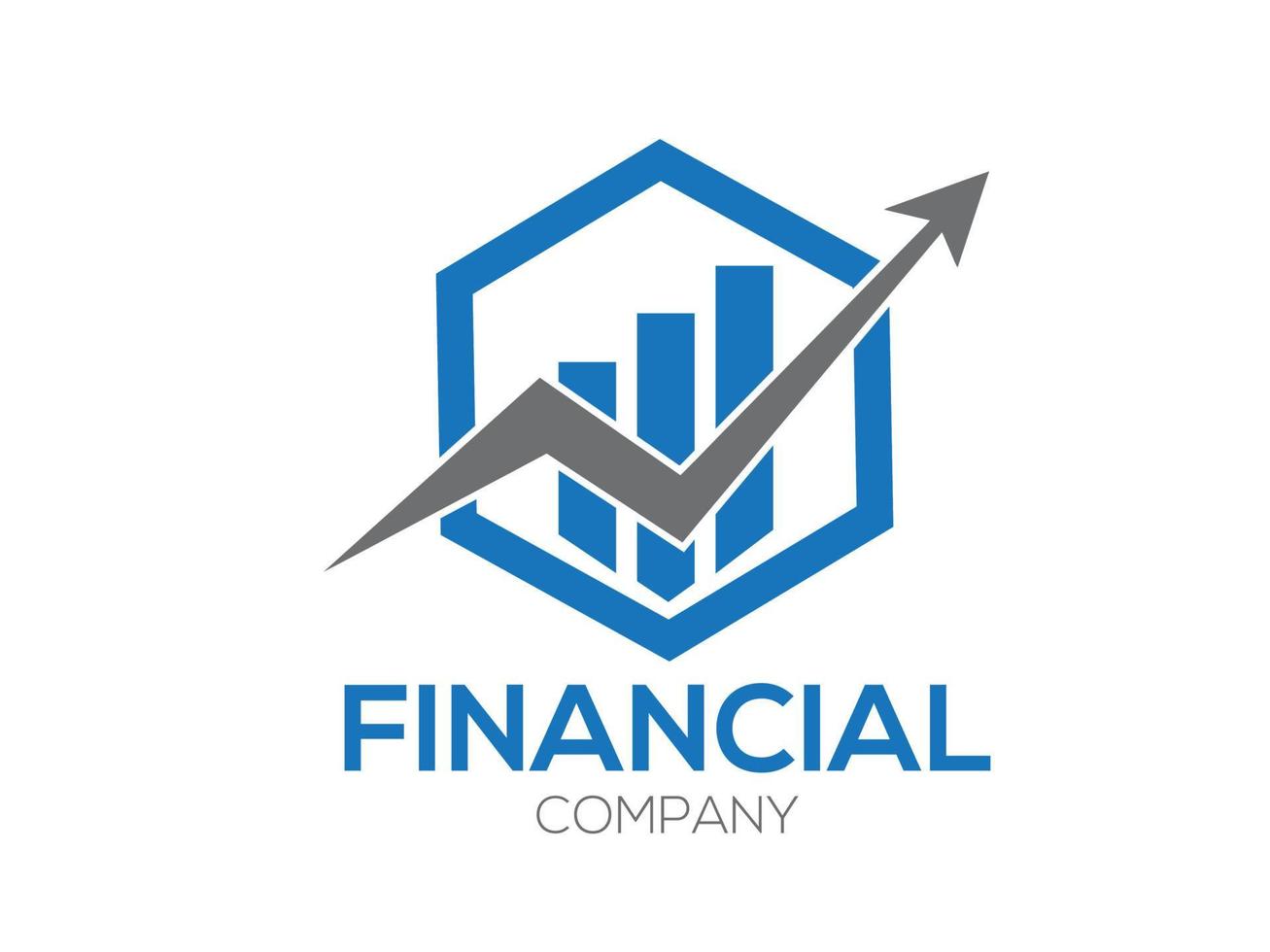 finansiellt företag kreativ vektor logotypdesign