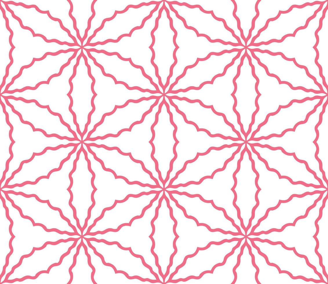 abstrakt färgglada doodle geometriska blomma seamless mönster. blommig bakgrund. kalejdoskop mosaik, geo kakel av tunn linje prydnad. vektor