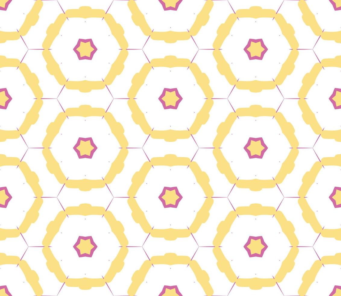 abstrakt färgglada doodle geometriska blomma seamless mönster. blommig bakgrund. kalejdoskop mosaik, geo kakel av tunn linje prydnad. vektor