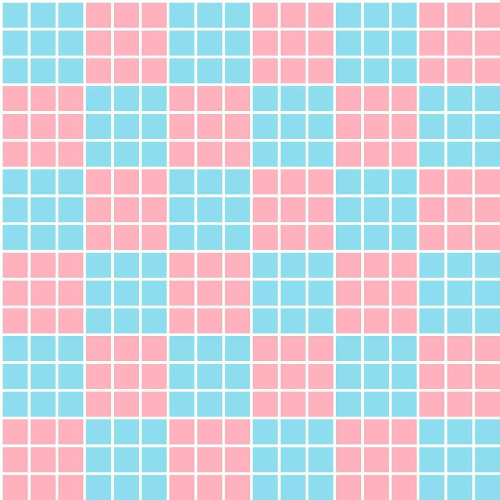 rosa und blauer quadratischer nahtloser hintergrund vektor