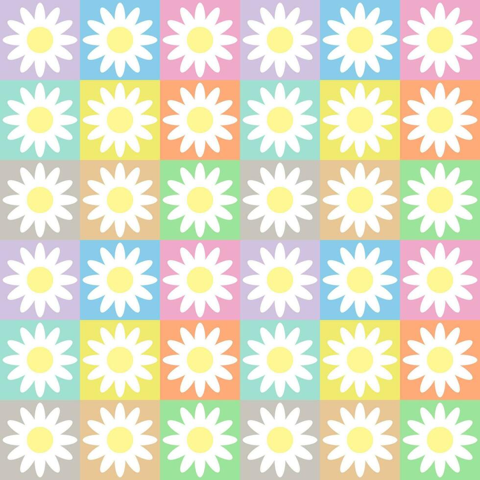 nahtloser Hintergrund mit floralen Mustern auf mehrfarbigem Hintergrund. vektor