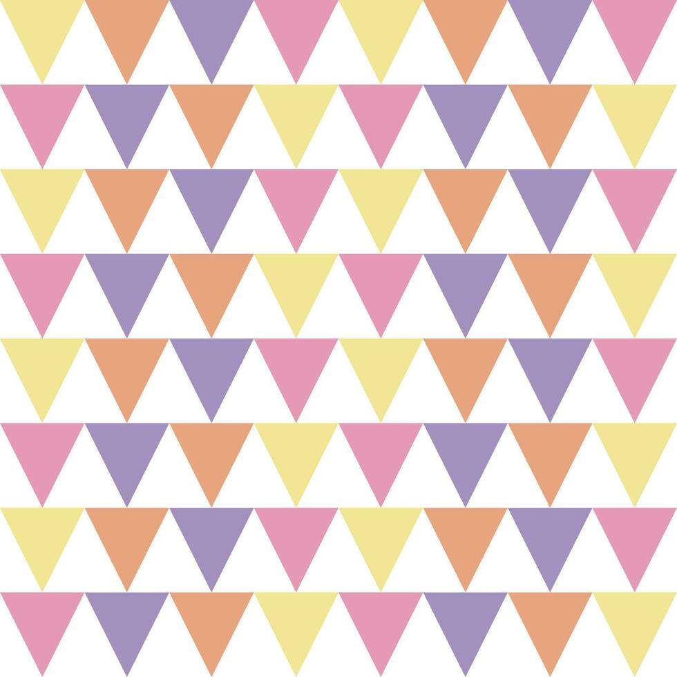 flerfärgade triangel flaggor sömlösa bakgrund ränder vektor