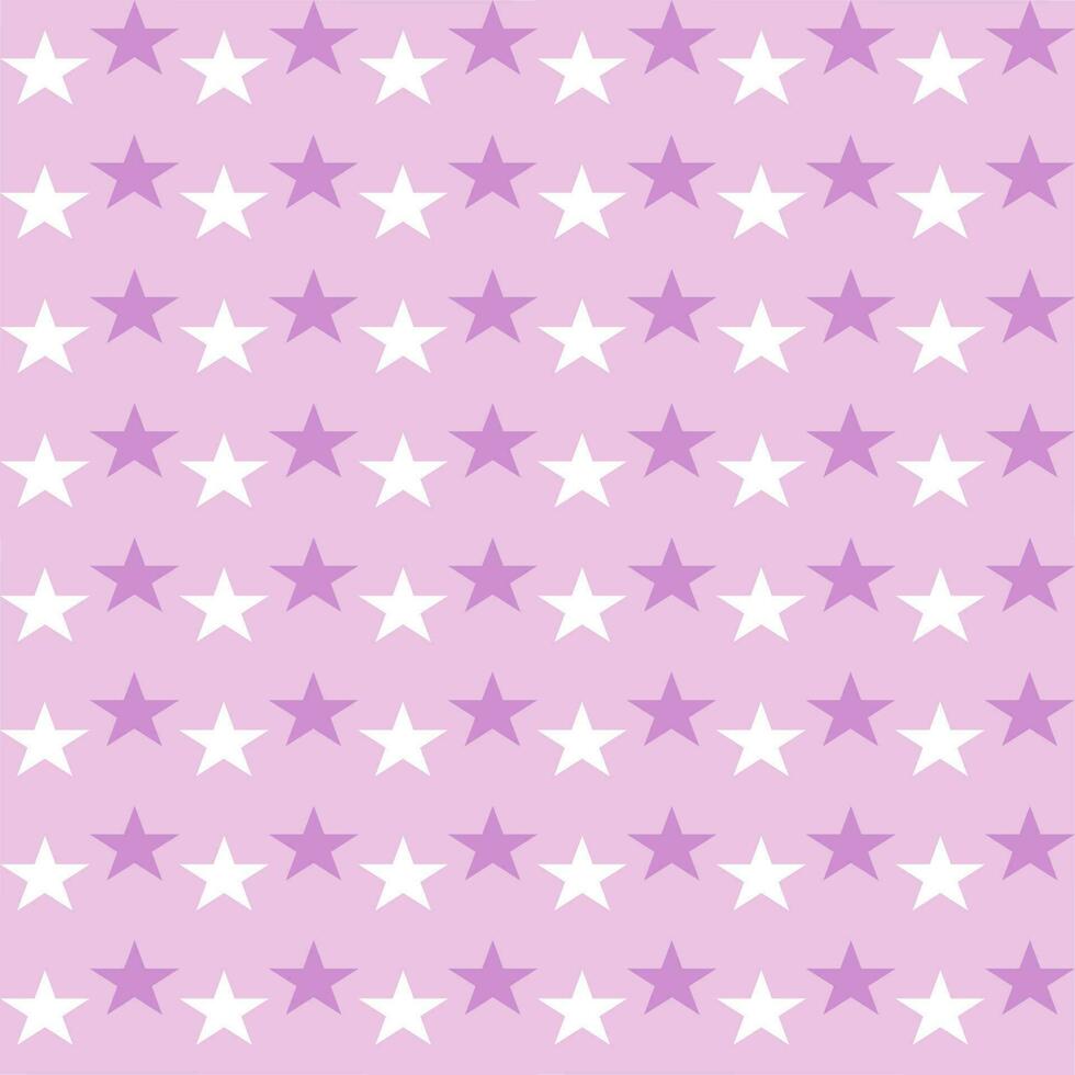 nahtloser Hintergrund mit Sternen auf lila Hintergrund vektor