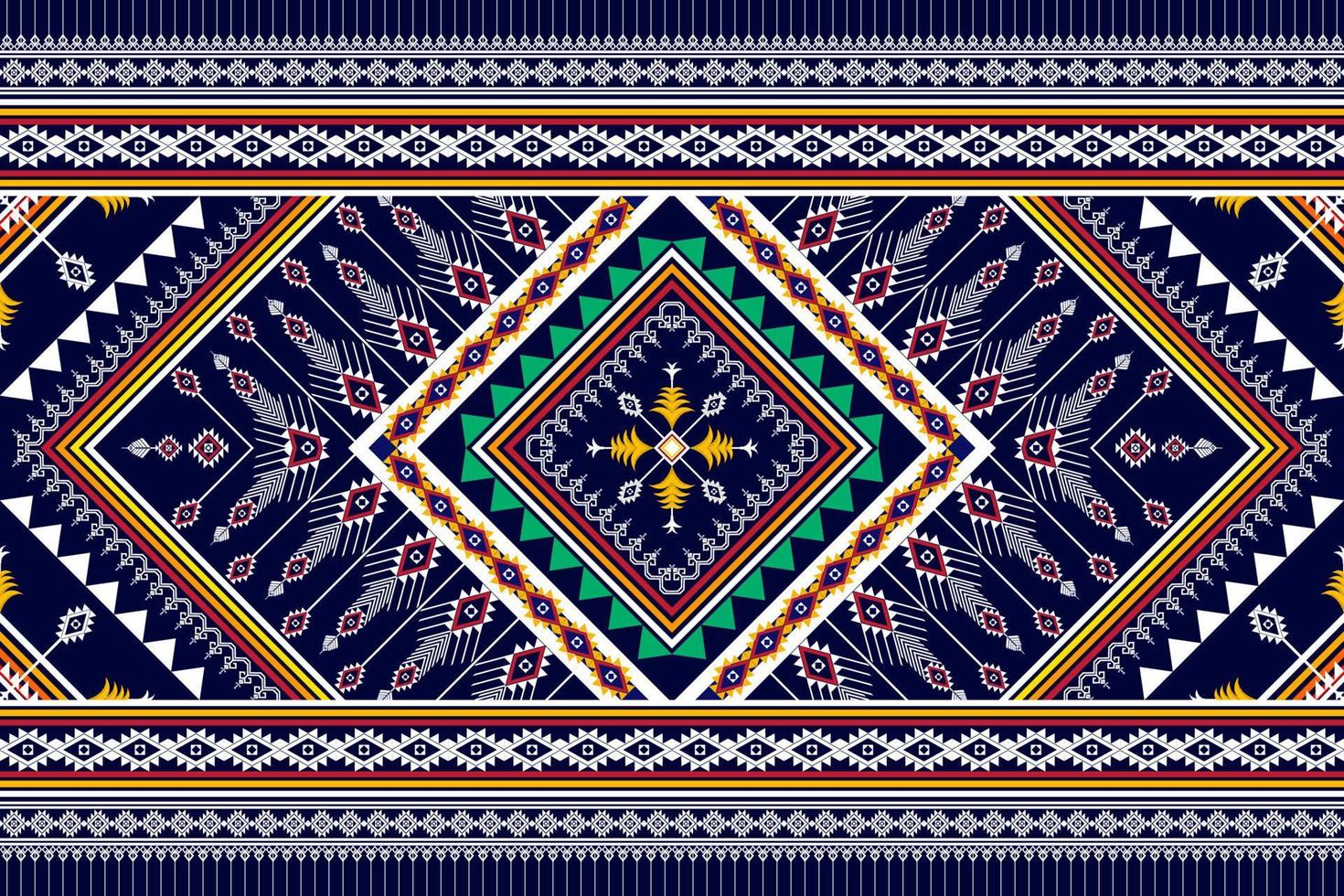 abstrakt geometrisk etnisk mönsterdesign. Aztec tyg matta mandala prydnad boho infödda chevron textil dekoration tapeter. tribal etniska traditionella broderi vektor bakgrund