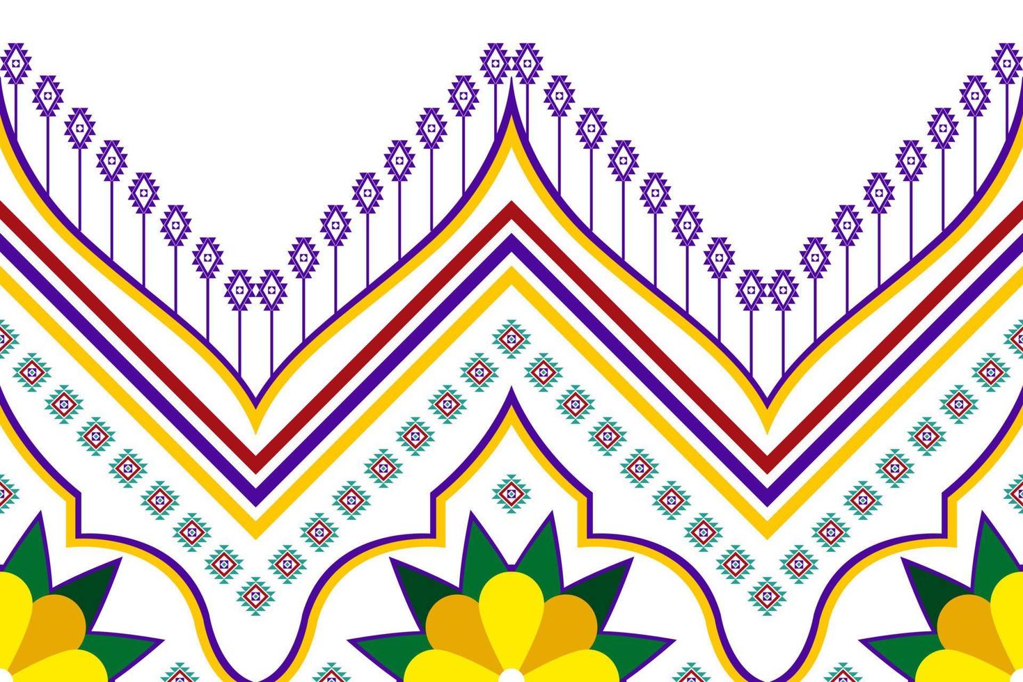 geometrisk abstrakt etnisk mönsterdesign. Aztec tyg matta mandala prydnad etnisk chevron textil dekoration tapeter. tribal boho infödda traditionella broderi vektorillustrationer bakgrund vektor
