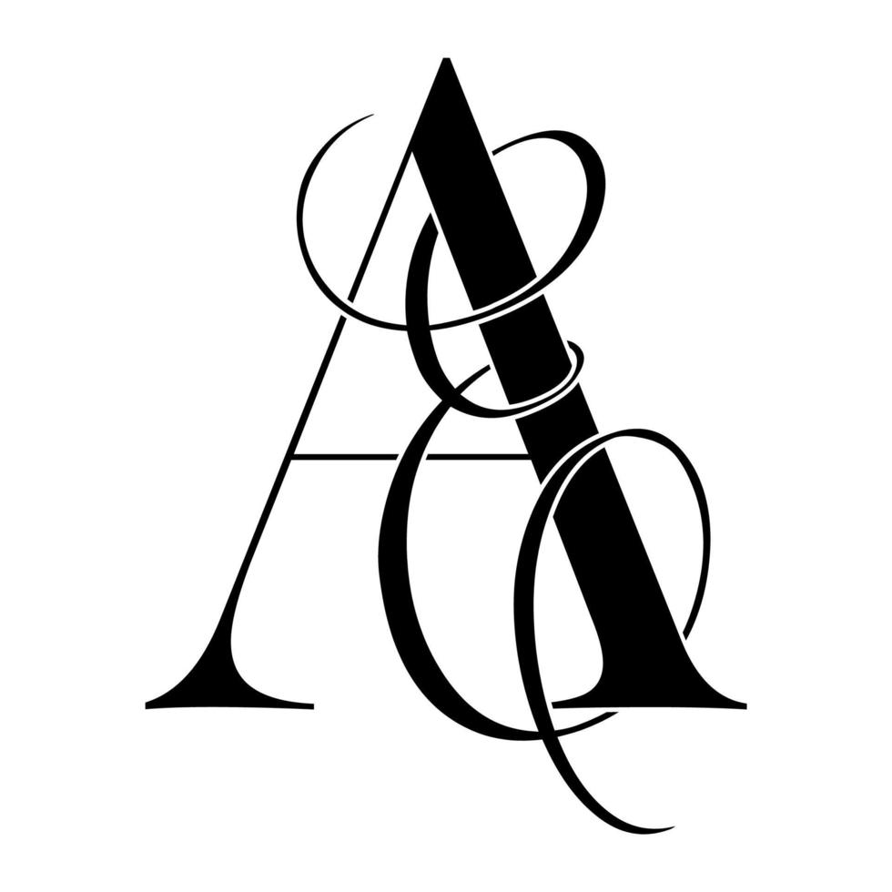 ae, ea, Monogramm-Logo. Kalligraphisches Signatursymbol. Hochzeitslogo-Monogramm. modernes Monogrammsymbol. Paarlogo für die Hochzeit vektor