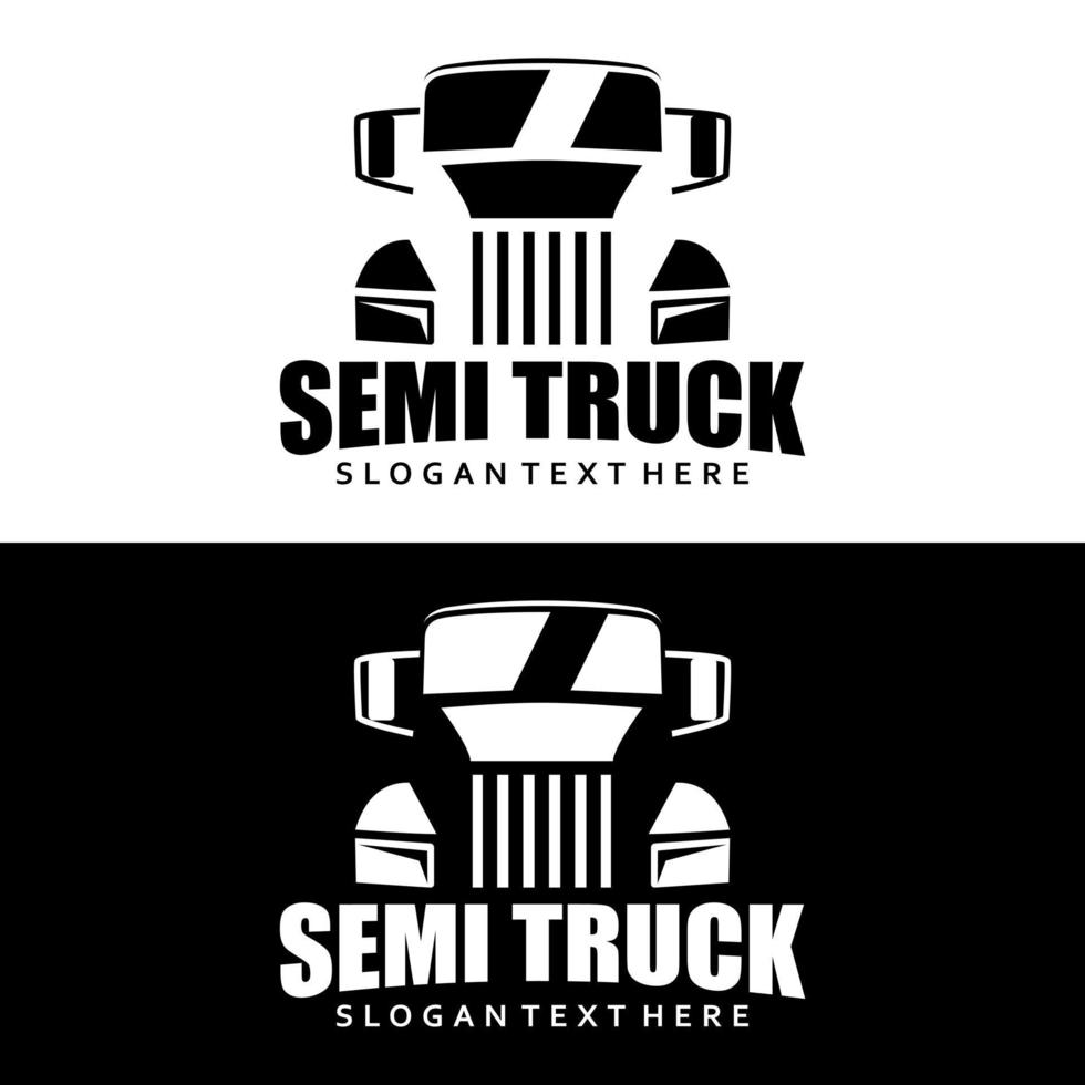 Semi-LKW-Logo-Design-Vektor vektor