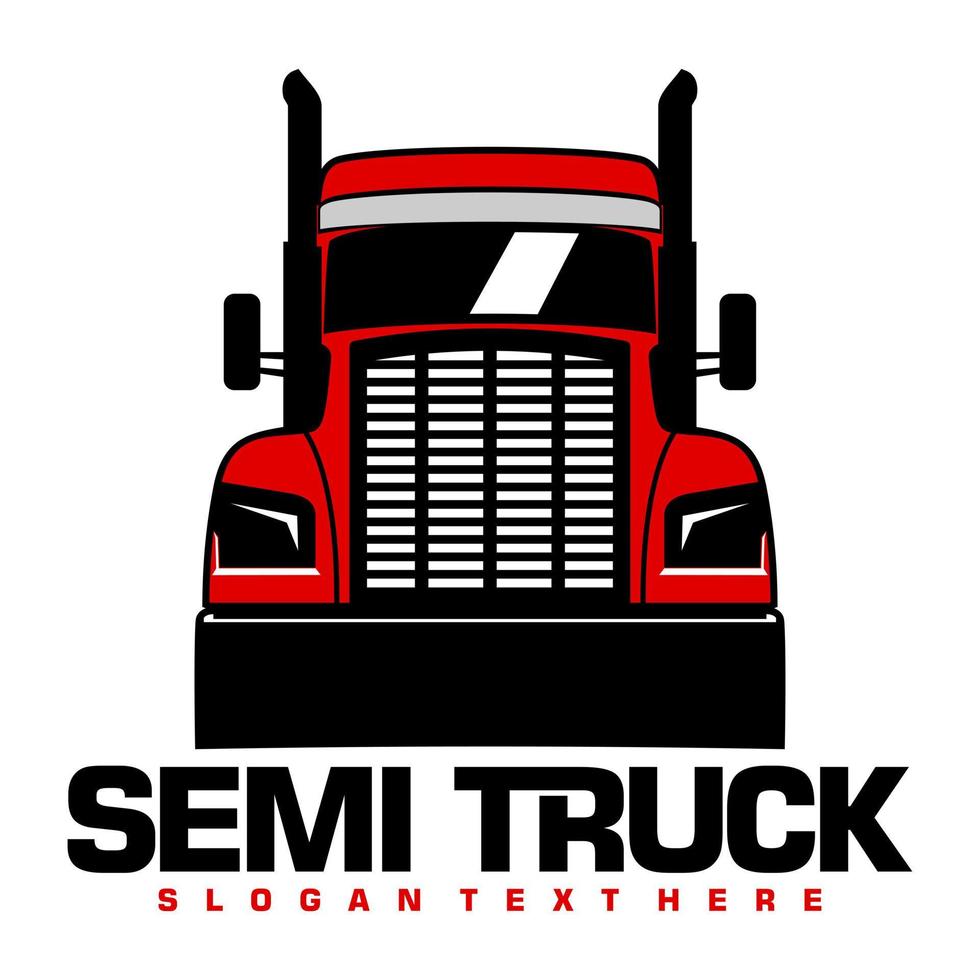 Semi-LKW-Logo-Design-Vektor vektor