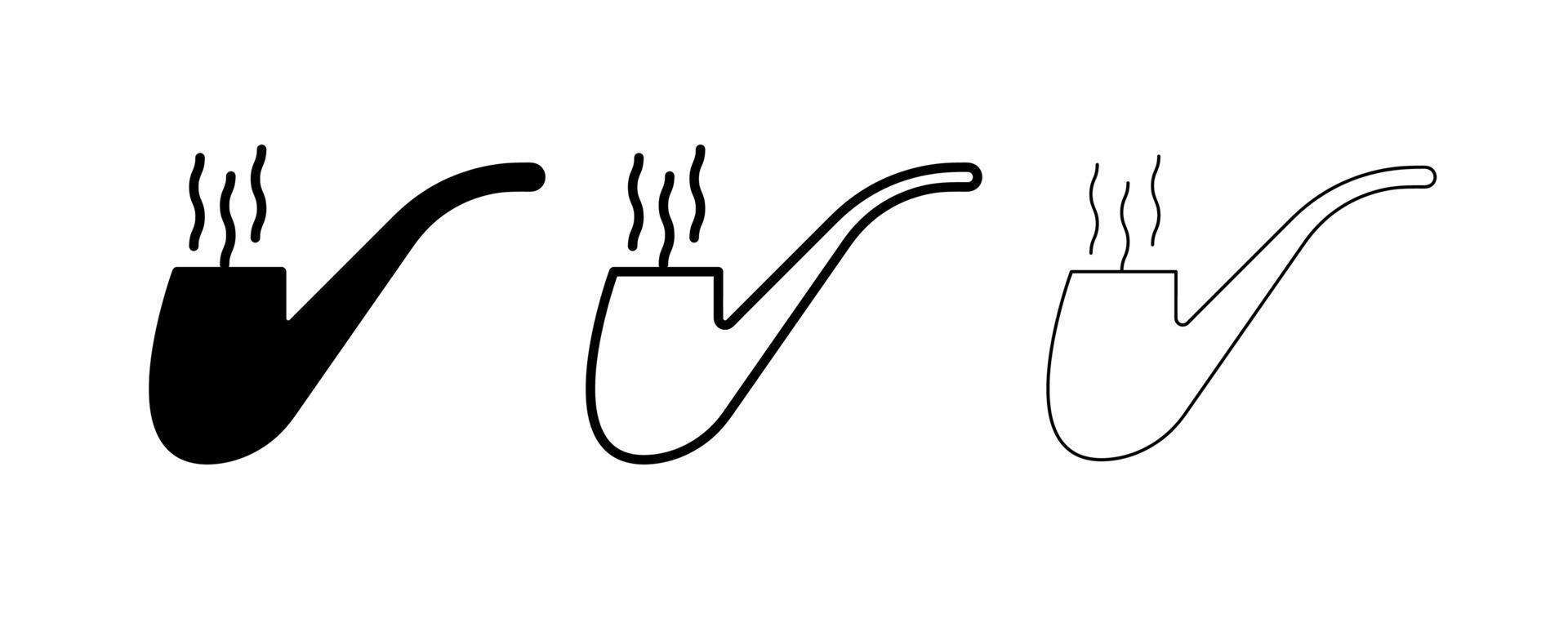 irländsk pipe ikonuppsättning design. redigerbar ritning och siluett ikonuppsättning. vektor illustration isolerad på vit bakgrund.