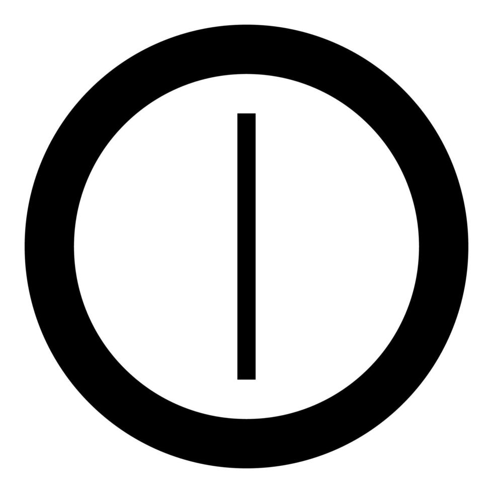 isa runa isfrysa symbol ikon svart färg vektor i cirkel rund illustration platt stil bild