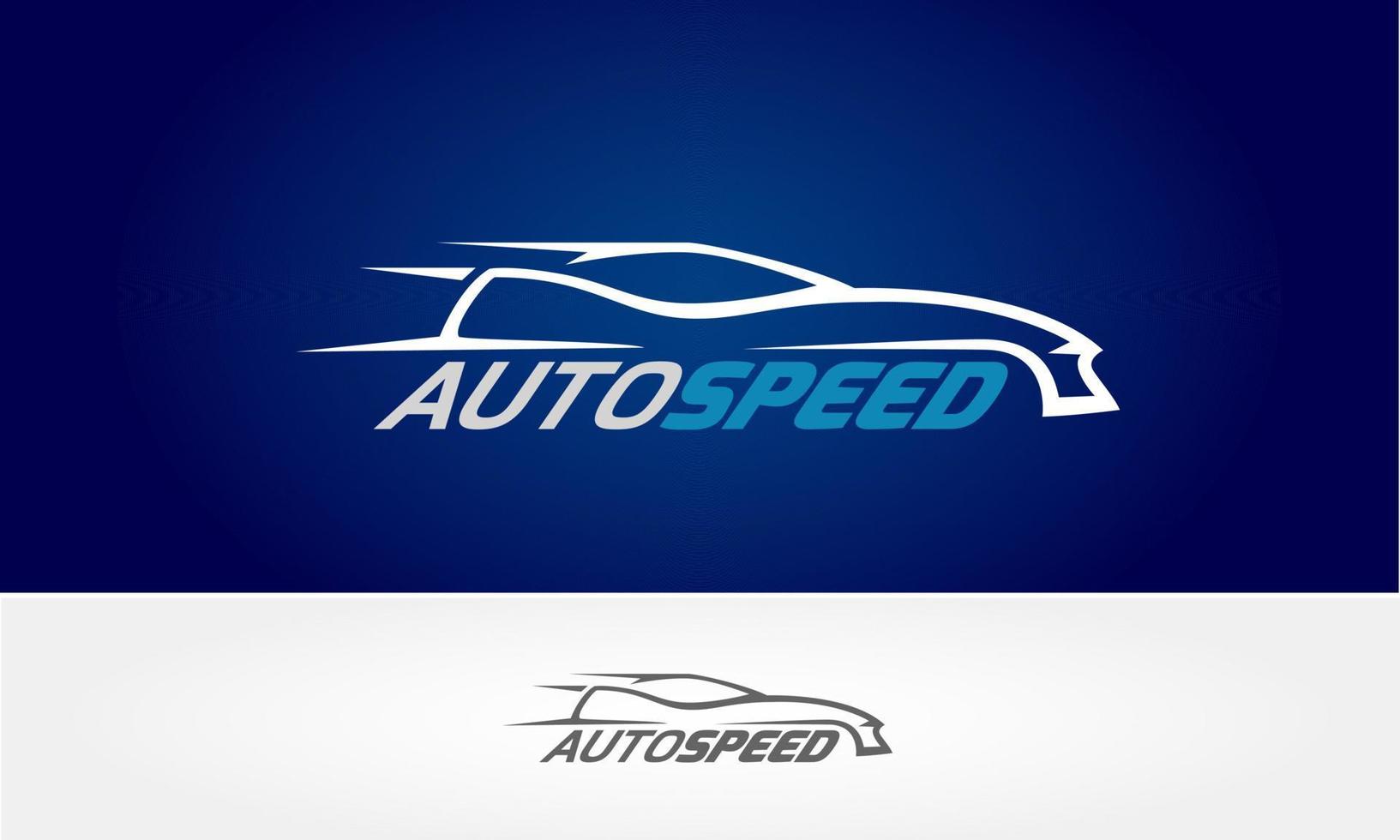 Auto-Geschwindigkeitsvektor-Logo-Vorlage. Super-Auto-Silhouette-Design, Vektor-Logo-Illustration. vektor