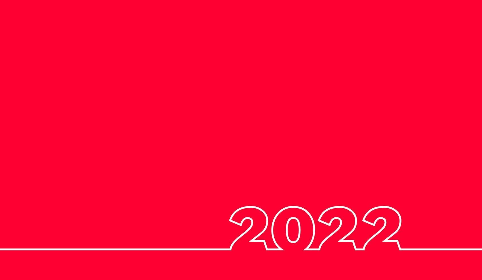 Frohes neues Jahr 2022 Hintergrundvorlage. vektor