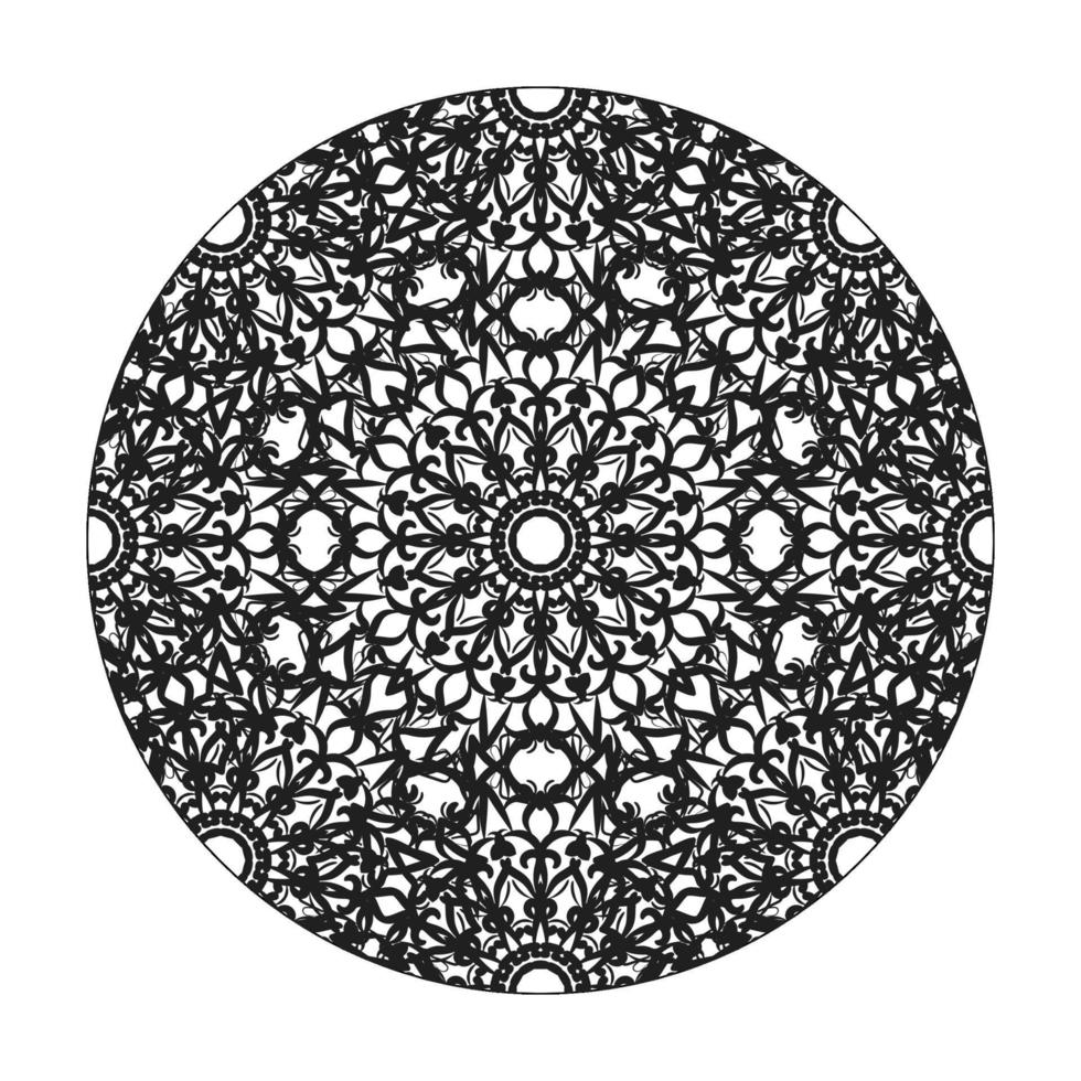 handritad mandala. dekoration i etniska orientaliska doodle prydnad. vektor