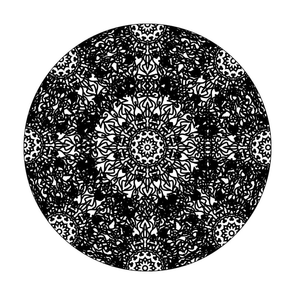 handgezeichnetes Mandala. dekoration in ethnischer orientalischer gekritzelverzierung. vektor