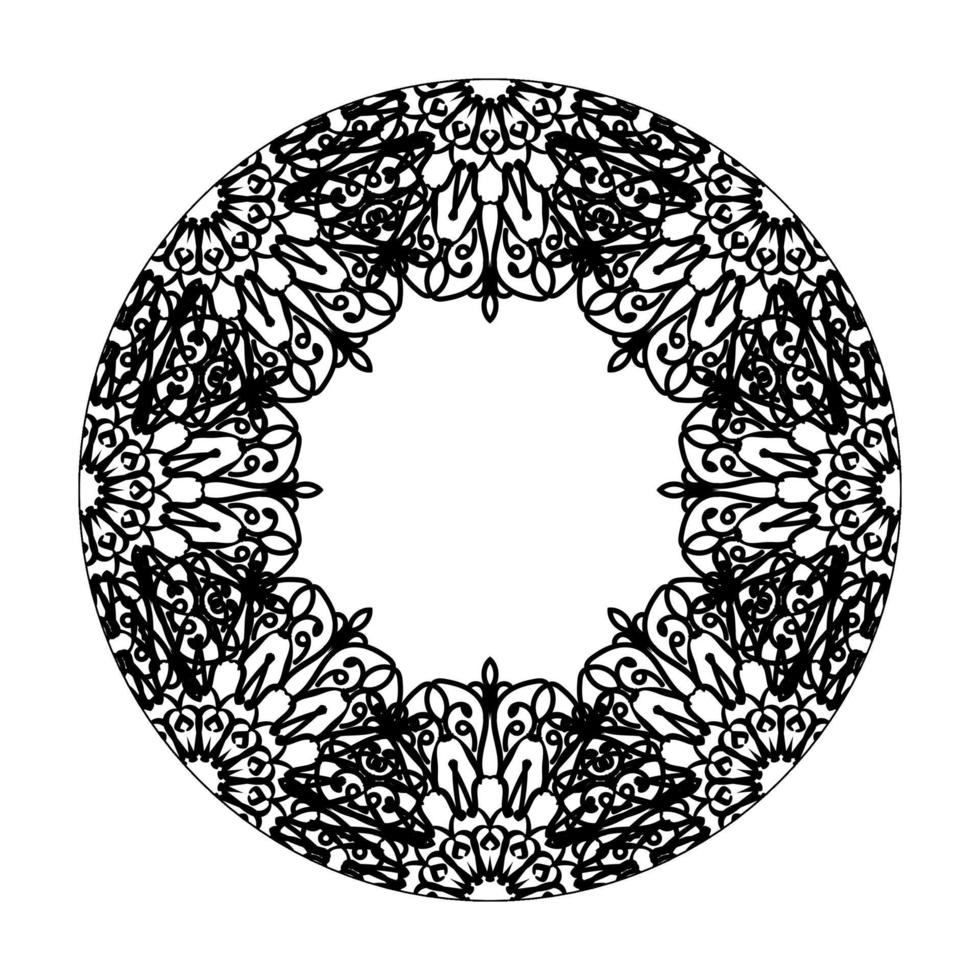 handgezeichnetes Mandala. dekoration in ethnischer orientalischer gekritzelverzierung. vektor